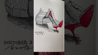 Inktober Day 3 - Boots #inktober #penandinkdrawing #inkdrawing #pendrawing