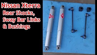 Nissan Xterra / Frontier Rear Shocks, Sway Bar Links, & Bushings Replacement