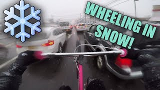 WHEELING IN A SNOWSTORM! (NYC)