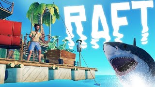 Продолжение стройки выживание на плоту RAFT