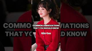 Common Abbreviations that you must know 😉✨ || #starbean #englishspeaking #english #attitude #kpop