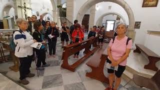 PRIMO CAMMINO MADONNA DI SPAGNA.  La preghiera è partenza dalla parrocchiale S. Sofia di San Vero