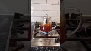 Making tea in a glass kettle #cookinggallery #shortvideo #youtubeshorts