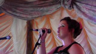 Aishling, sings at the Rabbit Hole Stage Glastonbury festival 2010