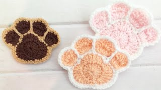 Huella de pata a Crochet - Paso a Paso