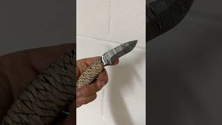 Damascus Blade Para Cord Handle #knife ￼