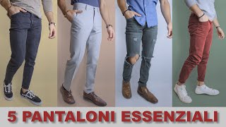 5 PANTALONI che ogni UOMO DOVREBBE AVERE nell'ARMADIO | Stile Uomo