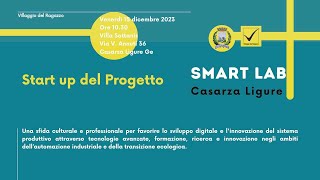 Start up del progetto "Smart Lab" – Casarza Ligure