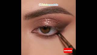 ميكب خفيف للمبتدئين باللون البني🔥  تكنيك جديد للمبتدئين 😳Classic Brown  Eye Makeup Tutorial