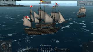 Admiral Lord Viscount Nelson's most famous ships Victory and Agamemnon in Naval Action PvE Server.