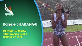 Banele Shabangu set New 100m PB in Braga, Portugal