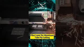 Fiber Laser for Aluminum Tube Fly Cutting #cnc #cncmachine #fiberlaser #fiberlasercuttingmachine