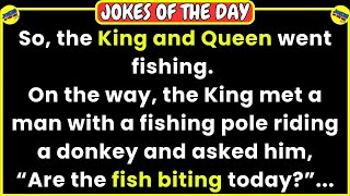 🤣 JOKES OF THE DAY 👉 The king and queen went fishing, but then this happened... 😂 Funny Jokes