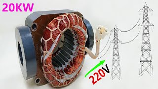 Top5 awesome electric free energy magnetic gear generator with 100% copper and PVC coil electricity