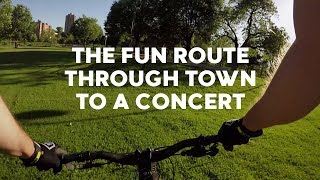 Urban assault MTB to a concert (1/2)