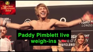 Paddy The Baddy Pimblett, Gets Excited To Be Fighting At Ufc London At The Live Weigh-Ins