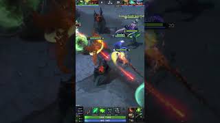 when  u play smart not hard !! just refresher wins the game 😈😈😈 # #dota2 #funnyshorts #tricks