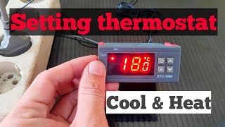 CARA SETTING THERMOSTAT LENGKAP, COOLING &  HEATING.