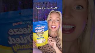 Trying Freeze Dried Fried Eggs🍳🤯#asmr #shorts