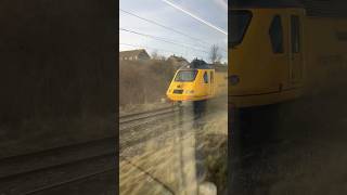 ‘Flying Banana’ new measurement train seen at Berwick Sidings #train #britishrailways