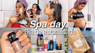 SPA DAY COMPLETO EM CASA  , dia de autocuidado 🧖‍♀️ 💖 matizei o cabelo , unhas ,skin care …