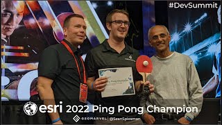 Esri 2022 Ping Pong Championship | Developers Summit