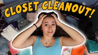 2024 CLOSET CLEAN OUT! | preparing for summer, clothing try-on, organizing my room!