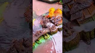 A tea tray made of natural stone and carved with Duanyan stone landscapes#viralvideo #youtubeshorts