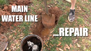 How to replace a damaged/broken water service line 💦