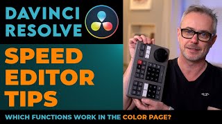 Speed Editor QUICK tips PLUS - can I use it in the Color Page? #speededitor