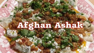 How to make perfect Afghan food Ashak |Afghan veg dumplings by tasty food recipesطرز تهیه اشک افغانی