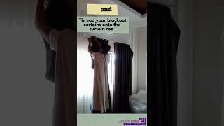 Easiest Way to Install Blackout Curtains in Your Rooms #Shorts #Shortvideo #short #shortviral #like