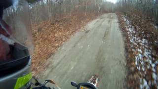 Hangover Cure: KTM 950 Super Enduro, Oak Ridges Trail, Post-Rain