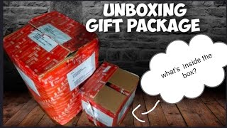 unboxing gift package | what's inside the box?