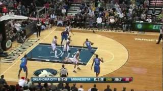 SICK: Russell Westbrook Breaks Luke Ridnour's Ankles in HD (Dec. 26, 2011)