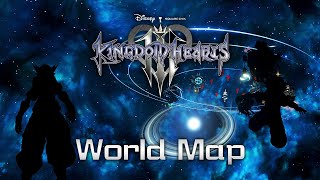 KINGDOM HEARTS III - Exploring the World Map [Inaccessible Areas]