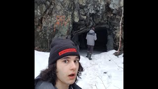 Found a secret old mining cave with stalagmite!