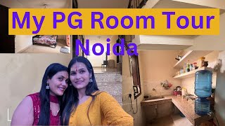 My Noida Pg Room Tour 😍: Rent, WIFI, Food & More! || Vlog