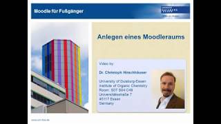 Moodleraum anlegen