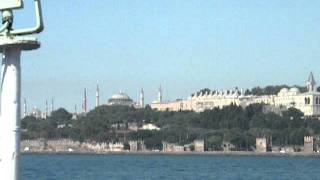 Topkapi palace from the bosphorus