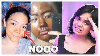 Reacting to TikTok Skincare Tips & Routines (Philippines)