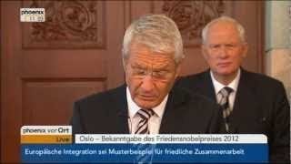 VOR ORT am 12. Oktober 2012: Friedensnobelpreis an EU