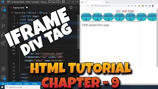 HTML Tutorial 09 - iframe in HTML | CSS in tables | Div tag example - Sajeev vlogs