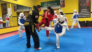 Aug 2024 : Saanvi's Taekwondo training at YK Martial Arts , Naperville , USA.