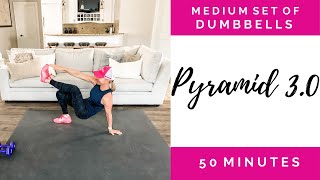 50-Minute Pyramid 3.0 Workout | Total Body | Dumbbells