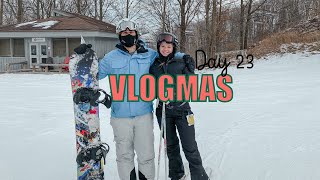 Skiing with Will & Making a flower arrangement | Vlogmas Day 23