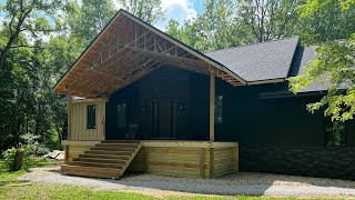 Finishing our ICF home's front porch design!