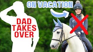 DAD TAKES OVER THE HORSES + MY CHANNEL!