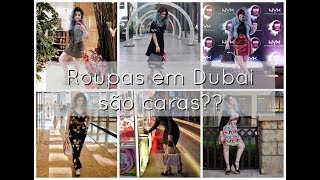 Qual é a média de preços das roupas em Dubai??