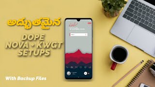 Dope Android HomeScreen Setups Telugu | How to customize smartphone with KWGT and Nova launcher